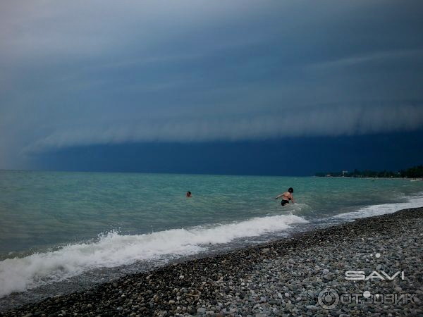 Цандрыпш посёлок море Абхазия