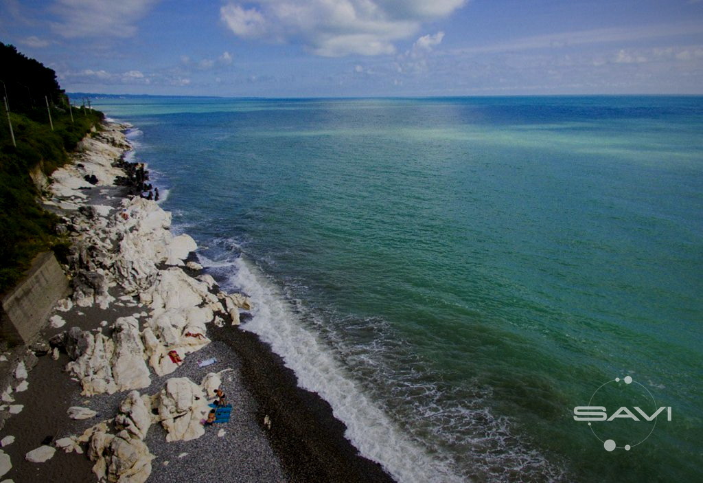 Цандрыпш посёлок море Абхазия
