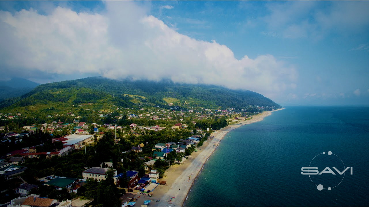 Цандрыпш посёлок море Абхазия