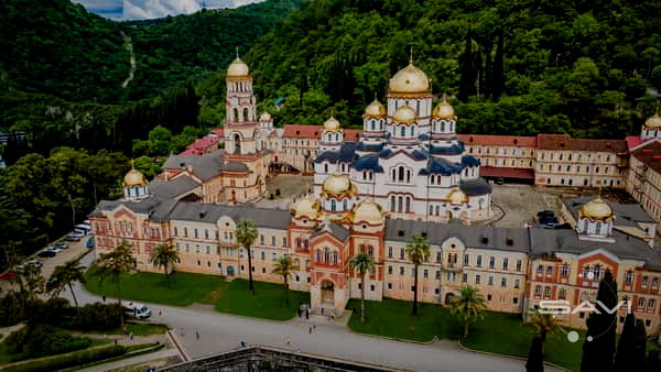 Новый Афон монастырь панорама Абхазия