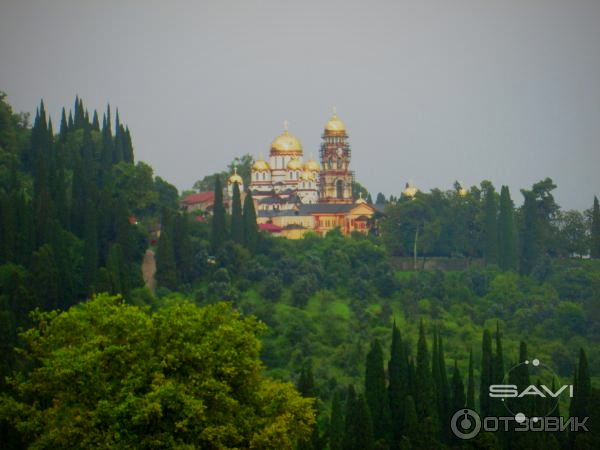 Новый Афон монастырь панорама Абхазия